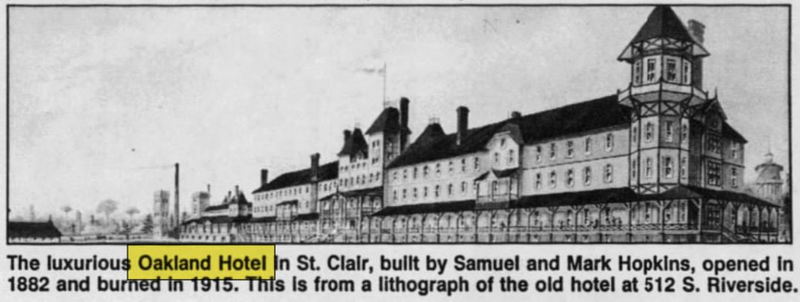 Oakland Hotel - Oct 1992 Article (newer photo)